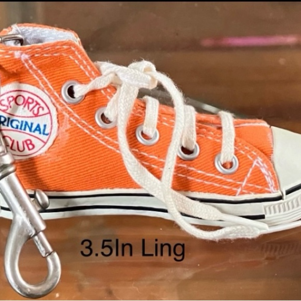 Vintage Orange Converse Key Chain